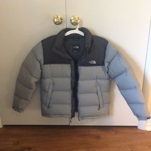 Men’s Grey North Face Puffy Winter Jacket